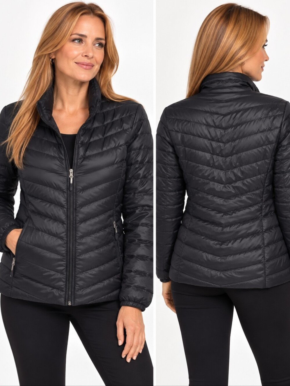 32 Degrees Heat Size XXL Black Lightweight Puffer Jacket